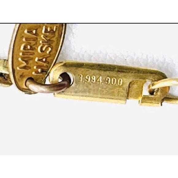 Miriam Haskell Vintage Jeweled Cross Pendant & Necklace - Picture 2 of 7